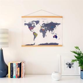 img 1 attached to 🧵 Suck UK Cross Stitch Map Kit: Create Your Own Embroidery Wall Hanging
