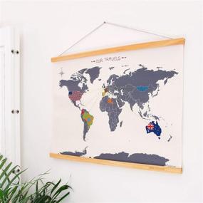 img 4 attached to 🧵 Suck UK Cross Stitch Map Kit: Create Your Own Embroidery Wall Hanging
