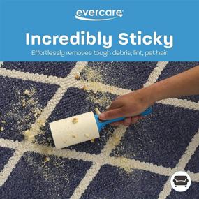 img 1 attached to 🧻 Efficient Lint Removal: Evercare Extreme Stick 180 Sheet Lint Roller in Vibrant Blue