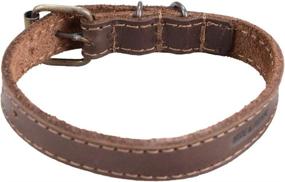 img 3 attached to 🐶 Hide & Drink Bourbon Brown Leather Dog Collar for Small Breeds – Handmade, Durable, & Stylish with 101 Year Warranty