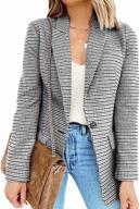 stylish blencot women's casual blazers: sleeve jackets, clothing, and suiting logo