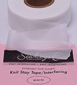 img 1 attached to White Fusible Knit Stay Tape