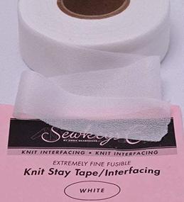 img 2 attached to White Fusible Knit Stay Tape