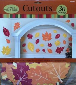 img 1 attached to 🍂 Autumnal Vibes: Fall Leaves Paper Value Pack Assorted Cutouts - Add Seasonal Charm to Your Crafts!