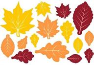 🍂 autumnal vibes: fall leaves paper value pack assorted cutouts - add seasonal charm to your crafts! logo