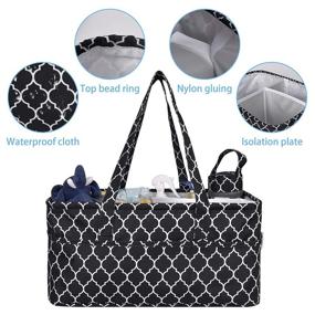 img 2 attached to Versatile BAGLHER Baby Diaper Caddy Organizer: Spacious Storage Rack, Kindergarten Box & Portable Car Storage