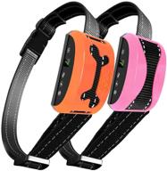 2 pack rechargeable bark collar - electric collar with shock/vibration/beep - anti bark training collar for small/medium/large dogs logo