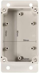 img 1 attached to Uxcell 100Mmx68Mmx50Mm Junction Universal Enclosure