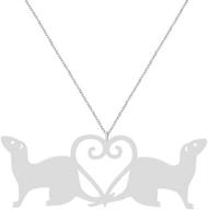 noumanda fashion ferrets necklace classic logo