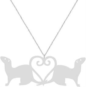 img 1 attached to NOUMANDA Fashion Ferrets Necklace Classic