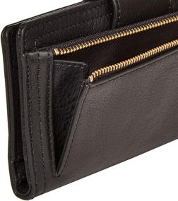 img 2 attached to Fossil Women's Logan Clutch Wallet with RFID-Blocking Technology - Genuine Leather