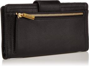 img 3 attached to Fossil Women's Logan Clutch Wallet with RFID-Blocking Technology - Genuine Leather