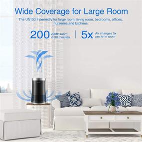 img 3 attached to 🌬️ UNbeaten Air Purifiers: H13 HEPA Air Cleaner for Smoke, Pollen, Dander, Hair, Smell - Portable & Smart Features for Bedroom, Office, Kitchen
