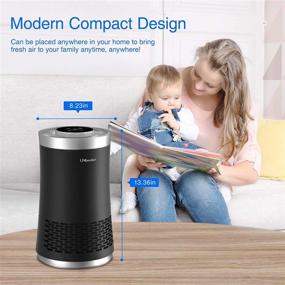 img 1 attached to 🌬️ UNbeaten Air Purifiers: H13 HEPA Air Cleaner for Smoke, Pollen, Dander, Hair, Smell - Portable & Smart Features for Bedroom, Office, Kitchen