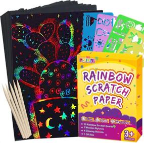 img 4 attached to 🎨 Pigipigi Scratch Paper for Kids: Artistic Fun and Creativity