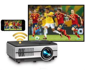 img 4 attached to Portable Projector Bluetooth Wireless Miracast