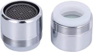 💧 enhance water efficiency with nidaye 2 pack 2.2 gpm sink faucet aerator - male and female dual thread, chrome finish logo