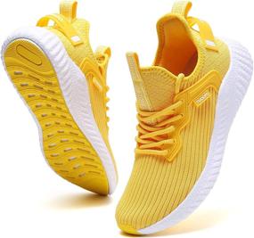 img 4 attached to Athletic Walking Sneakers Workout Running Women's Shoes in Athletic