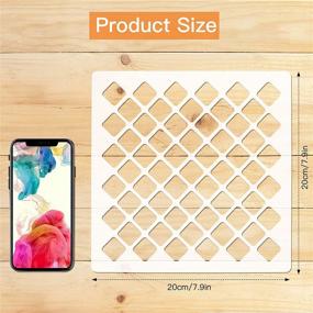 img 3 attached to 🎨 Introducing OOTSR 9 Pcs Wall Painting Stencils: Exquisite 2020cm Hand Drawn Reusable Templates for Scrapbooking, DIY Greeting Card Arts, and Stunning Wall Designs (2020 Collection)