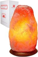 windsor seasons hand crafted natural large himalayan salt lamp with dimmer switch - neem wood base, 6-feet cord & bulb included логотип