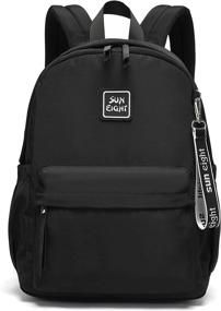 img 4 attached to Caran·Y Casual Daypacks Backpacks Aqua Blue Backpacks for Kids' Backpacks