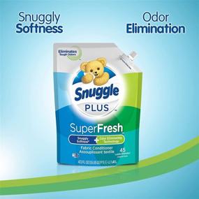 img 1 attached to Snuggle SuperFresh Original Liquid Fabric Softener Easy-Pouch - 48oz (3 Count) for 135 Total Loads