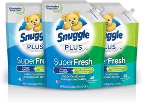 img 4 attached to Snuggle SuperFresh Original Liquid Fabric Softener Easy-Pouch - 48oz (3 Count) for 135 Total Loads
