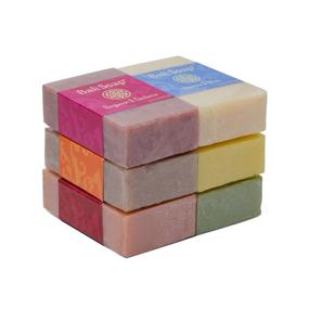 img 1 attached to 🧼 Bali Soap - Feminine Collection Natural Soap Bar Gift Set, 6 pc Variety Pack - Bergamot-Gardenia, Jasmine-Mint, Lotus-Neroli, Chamomile-Moringa, Tuberose-Lily, Greentea-Lime 3.5 Oz