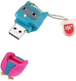 img 2 attached to 🦉 Водонепроницаемый Силиконовый USB-флеш-накопитель, 8 ГБ / 16 ГБ / 32 ГБ / 64 ГБ USB 2.0 Память для хранения данных - Мини дизайн совы (32 ГБ)