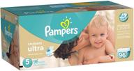 👶 pampers cruisers ultra diapers size 5 economy pack - 96 count - ultimate comfort and savings logo