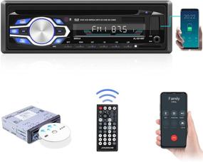 img 4 attached to 🚗 Автомагнитола CAMECHO Single Din с функцией Bluetooth, 1Din автомагнитола с DVD-проигрывателем с функцией громкой связи - CD/MP3/FLAC/USB/SD/AUX/FM грузовиковое радио.