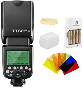 img 4 attached to Godox Thinklite TT685S TTL 2.4GHz GN60 HSS 1/8000s Wireless Master/Slave Camera Flash Speedlite for Sony Cameras + 4AA Batteries & Charger
