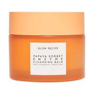 🥭 glow recipe papaya sorbet enzyme cleansing balm - deep cleanse & soothing makeup remover for glowing skin logo