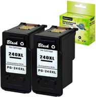 🖨️ greencycle re-manufactured pg-240xl 240 xl ink cartridge - canon pixma compatible (2 pack, black) logo