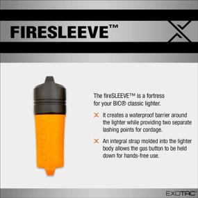 img 2 attached to 🔥 Exotac- fireSLEEVE Waterproof Lighter Holder Case - Orange (Lighter Not Included)