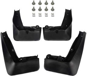 img 4 attached to A-Premium Splash Guards Mud Flaps - BMW E84 X1 2011-2015 Front & Rear (4-PC Set) Replacement