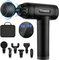 tyiaus muscle massage gun: 30 speeds & 6 heads for deep tissue therapy – portable massager for post-workout recovery at home, gym, and office logo