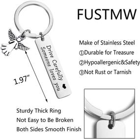 img 2 attached to FUSTMW Keychain Boyfriend Keychains Carefully