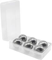 6pcs stainless steel ice cubes cooling ball whiskey stones reusable metal for wine, whiskey, bourbon, scotch, vodka, liqueurs, beer, whiskey chilling rocks логотип