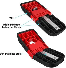 img 3 attached to 🚪 Folding Car Door Step for SUV and RV - GOLDTRUE Red Car Door Step, Supports Both Feet for Easy Roof Access, Luggage & Bicycle Loading