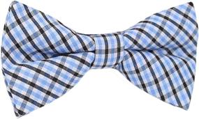 img 3 attached to Striped Blue Pre Tied 🎀 Bowtie, Ideal Accessory for Boys' Celebrations