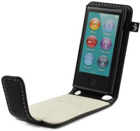 img 2 attached to 🔒 Ultimate Protection with Proporta iPod Nano 7G Flip Tough Protective Case Cover Matte Faux Leather PU Pleather - Black