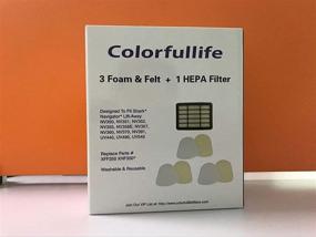 img 2 attached to Enhanced Colorfullife Filters for Shark Vacuum Navigator Lift-Away ZU503AMZ, NV350, NV351, NV352, NV355, NV356E, NV357, NV360, NV370, NV391, UV440, UV490, UV500, UV540, UV541, UV550, Part XFF350 XHF350