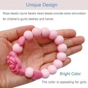 img 1 attached to Sensory Bracelet Teething Silicone Toddlers