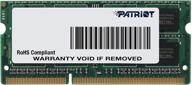 💾 память patriot 8gb ddr3 1600мгц sodimm - модуль высокой производительности с низким потреблением энергии логотип