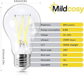 img 2 attached to Mildcosy Dimmable LED Bulb - Filament Equivalent, Certified