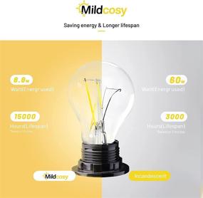 img 1 attached to Mildcosy Dimmable LED Bulb - Filament Equivalent, Certified