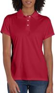 hanes women's cool dri performance polo shirt logo