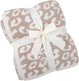 img 4 attached to 🐆 Hewolf Fuzzy Throw Blanket: Ultra-Soft Leopard Fleece for Cozy Couch and Bed - 50 x 60 inch Warm and Comforting Blanket