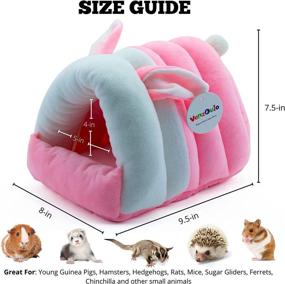 img 3 attached to 🐹 VENZOULO Hamster Bed: Cozy Cave for Syrian Hamsters, Guinea Pigs, Chinchillas, Ferrets, Rats, Sugar Gliders - Warm and Comfortable Sleeping Solution